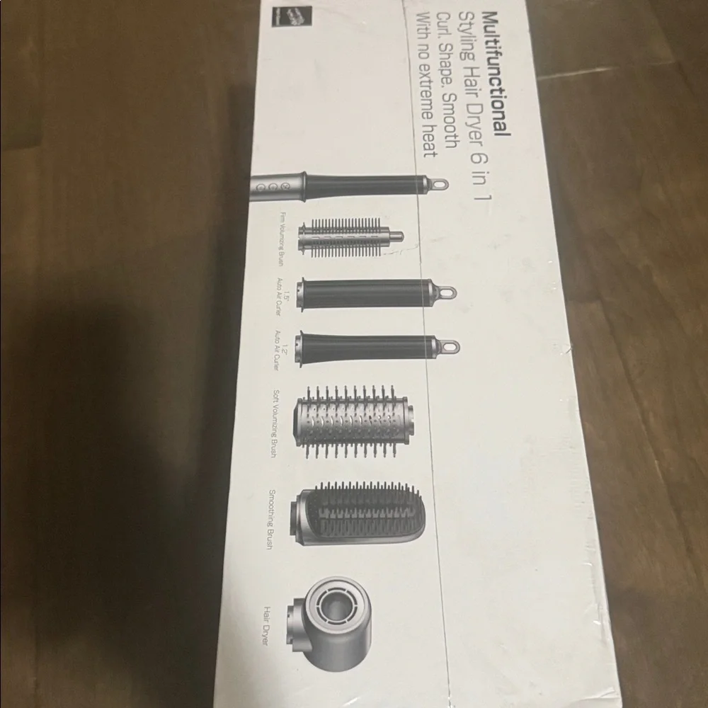 Multifunctional Styling Hair Dryer - Black and Silver